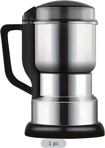 Coffee Grinder Electric with 304 Stainless Steel Body, Portable Spice and Herb Grinder for Fine Powder, 110 V-240 V Multi-Purpose Grain Mill, for Home Use, Kitchen, Travel in Kuwait