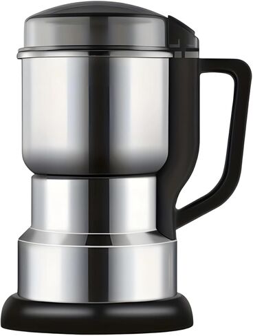 Coffee Grinder Electric with 304 Stainless Steel Body, Portable Electric Spice and Herb Grinder, 110V-240V Multi-Purpose Grain Mill for Fine Powder, Home Use, Kitchen, Travel in Kuwait