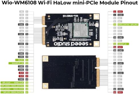 1pc Wio-WM6108 Wi-Fi HaLow mini-PCIe Module in Kuwait