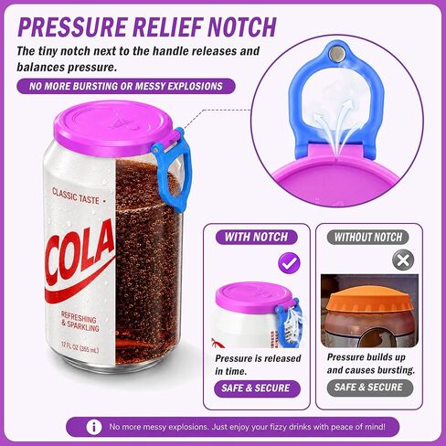 8 Pack Soda Can Lids, Reusable Soda Can Covers, Fits Standard Soda Cans in Saudi Arabia