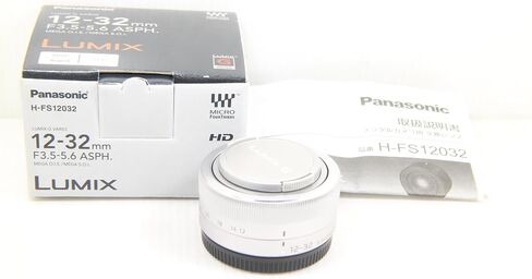Panasonic Standard Zoom Lens for Micro Four Thirds Lumix G Vario 12-32mm/F3.5-5.6 ASPH./MEGA O.I.S. Silver H-FS12032-S in Kuwait