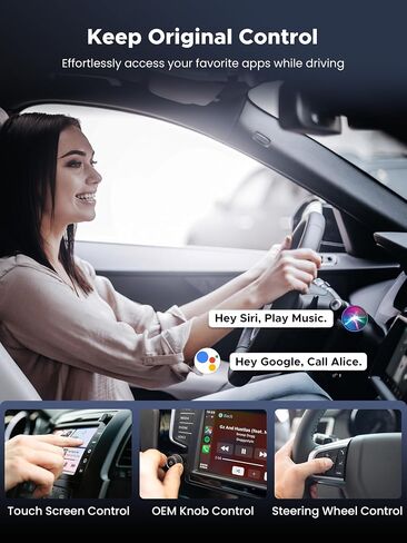 Wireless Carplay Adapter for Streaming Net-Flix/YouTube/TikTok/TF Card in Kuwait