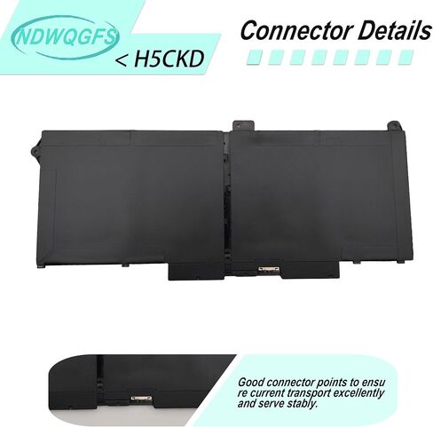 53WH H5CKD Battery Replacement for Dell Inspiron 5400 5406 7405 7300 7500 7306 7506 2-in-1 Silver 5300 5301 5501 5502 5508 5509 5401 5402 5408 5409 Series Latitude 3410 3510 Vostro 5300 5301 7T8CD in Kuwait