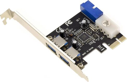 KALEA-INFORMATIQUE PCIe to USB 3.0-4 SUPERSPEED Ports: 2 External + 2 Internal Via USB3 Socket 19 Points - CHIPSET Via VLI VL805 in Kuwait