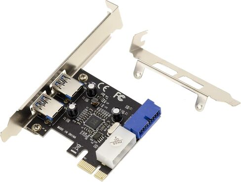 KALEA-INFORMATIQUE PCIe to USB 3.0-4 SUPERSPEED Ports: 2 External + 2 Internal Via USB3 Socket 19 Points - CHIPSET Via VLI VL805 in Kuwait