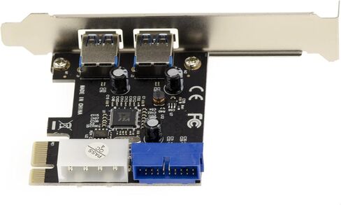 KALEA-INFORMATIQUE PCIe to USB 3.0-4 SUPERSPEED Ports: 2 External + 2 Internal Via USB3 Socket 19 Points - CHIPSET Via VLI VL805 in Kuwait