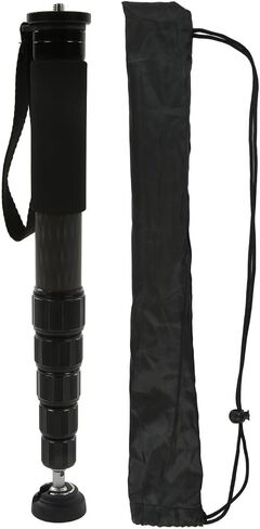 Carbon Fiber Camera Monopod with 6 Sections, Max Height 167Cm, for Outdoor Photography in Kuwait