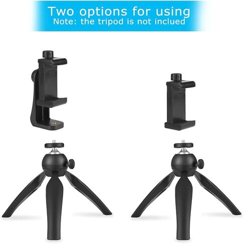 Multi-Function Smartphone Tripod Adapter Cell Phone Holder Mount Clamp Vertical Horizontal Rotation Adjustable in Saudi Arabia