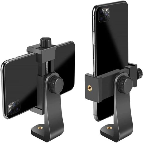 Multi-Function Smartphone Tripod Adapter Cell Phone Holder Mount Clamp Vertical Horizontal Rotation Adjustable in Saudi Arabia