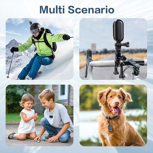 Li&Lu 4K Thumb Action Camera, Sports & Action Video Cameras Portable for Cycling, Motorcycle (with 64G-Card, Black) in Saudi Arabia