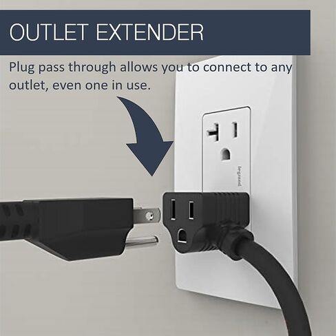 Legrand radiant Recessed Furniture Power Strip 2 Outlet White 6 Ft Cord in Kuwait