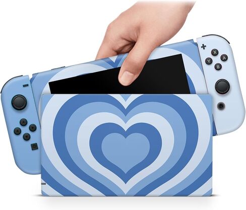 ZOOMHITSKINS Skin Compatible with Switch, Blue Sky Milk Kawaii Cute Design, Durable 3M Vinyl Decal Wrap, Precision Fit, Bubble-Free, Made in USA in Kuwait