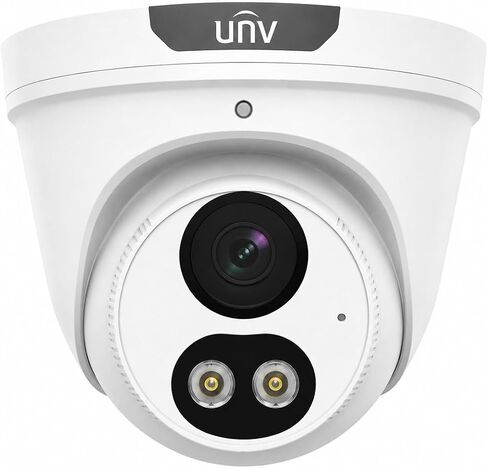 UNV IPC3618LB-ADF28K-DL 8MP 4K PoE Turret IP Security Camera, ColorHunter Smart Dual Light, Human & Vehicle Detection, 120dB True WDR, Built-in Microphone, IP67 Outdoor, 2.8mm Lens. in Saudi Arabia