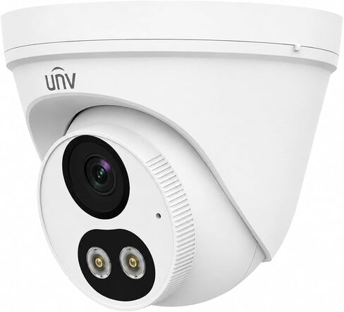 UNV IPC3618LB-ADF28K-DL 8MP 4K PoE Turret IP Security Camera, ColorHunter Smart Dual Light, Human & Vehicle Detection, 120dB True WDR, Built-in Microphone, IP67 Outdoor, 2.8mm Lens. in Saudi Arabia