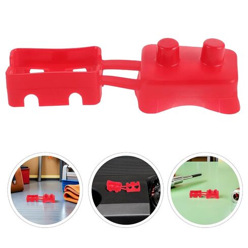 VILLCASE 10pcs Red Rubber Breaker Switch Protector Cover for Mount Circuit Breakers with Dust Protection for Exposed Terminals and Wire at Construction Sites or Car in Kuwait