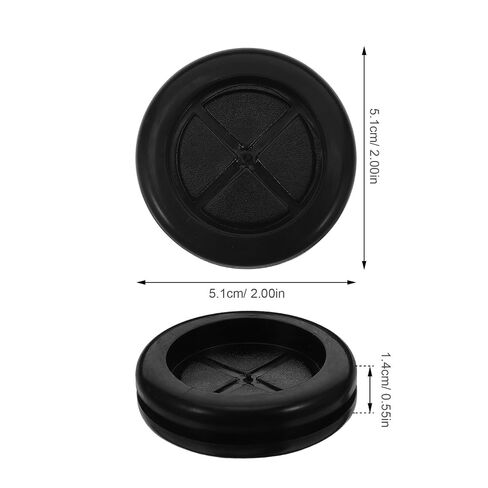 Luxshiny 8pcs Rubber Cable Grommet Double-Sided Plug 45mm Round Wire Hole Cover for Walls and Desktop, Flexible Dustproof Seal with Easy Installation for Cable and Wire Management in Saudi Arabia