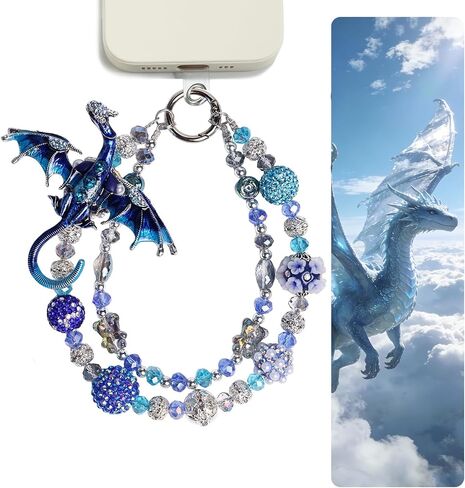 Dragon Phone Charm Wrist Strap for Women Jeweled Phone Charms in Kuwait