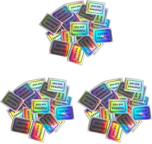 You Are Beautiful Holographic 50 Sticker Pack (Pack of 3) in Kuwait