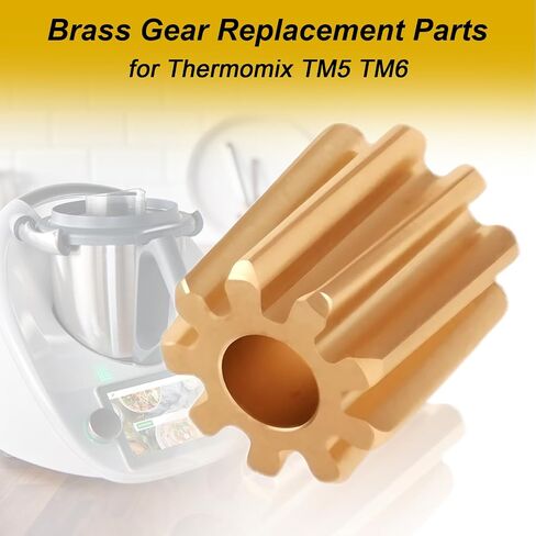 MotoParty Brass Lid Lock Gear for Thermomix TM5 TM6, 9-Tooth in Saudi Arabia