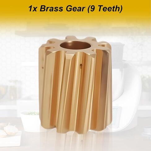 MotoParty Brass Lid Lock Gear for Thermomix TM5 TM6, 9-Tooth in Saudi Arabia