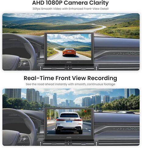 ATOTO AC-HD30BM AHD 1080P 30fps On Dash DVR Camera, 147.2° Wide Angle,WDR in Saudi Arabia