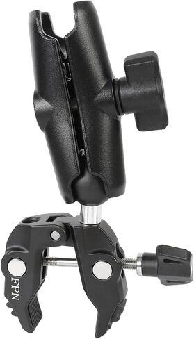 Aluminium 1" Ball Handlebar Mount Clamp Base 5.91'' Length Double Socket Arm for Rails 0.5" to 2" in Diameter, Compatible with RAM mounts & Bike Motorcycle Phone Holder in Kuwait