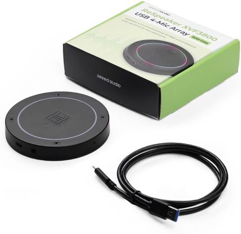 1pc reSpeaker XMOS XVF3800 with Case – AI-Powered 4-Mic Array for Clear Voice Even in Noise in Kuwait