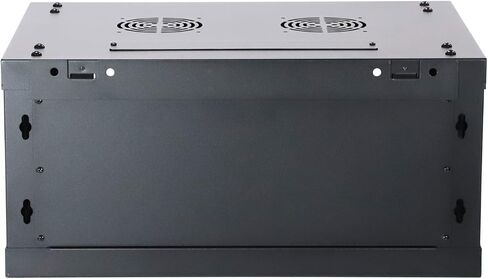 AEONS 4U Professional Wall Mount Network Server Cabinet Enclosure 19-Inch Server Network Rack 18-Inches Deep Black Glass Door in Kuwait