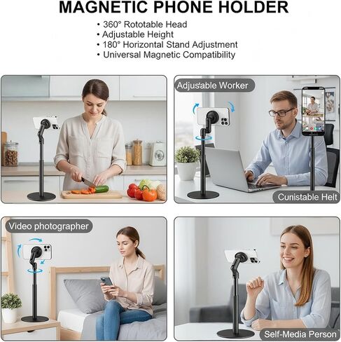 Magnetic Cell Phone Stand for MagSafe,Height Adjustable Holder for Desk in Kuwait