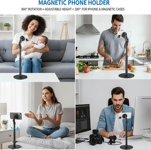 Magnetic Cell Phone Stand for MagSafe,Height Adjustable Holder for Desk in Kuwait