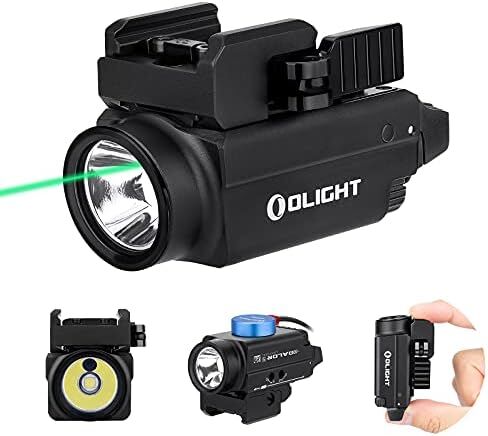 OLIGHT Baldr S 800 Lumens Compact Rail Mount Weaponlight with Green Beam and White LED Combo Bundle P365 Rail Mount in Kuwait