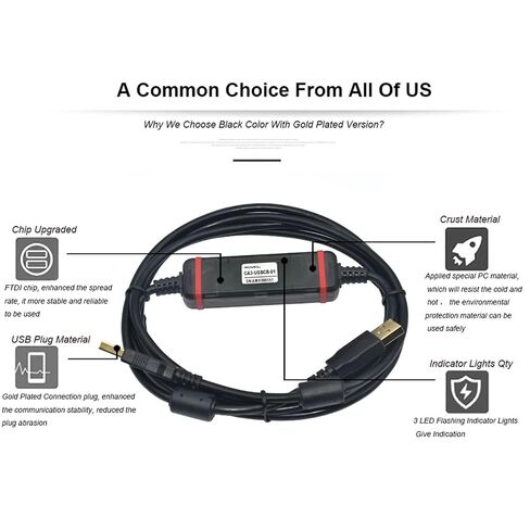 CA3-USBCB-01 for PRO-FACE GP3000 ST3000 LT3000 AGP3301 Touch Panel HMI USB Port Communication Programming Cable in Saudi Arabia