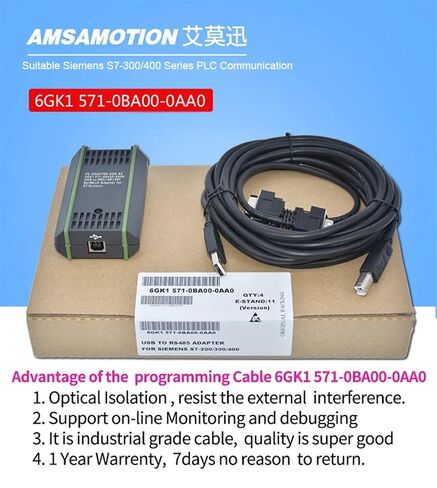 USB-MPI 6GK1 571-0BA00-0AA0 Programming Cable for S7-200/300/400 0BA00 PPI Isolated Version Network PC Adapter in Saudi Arabia