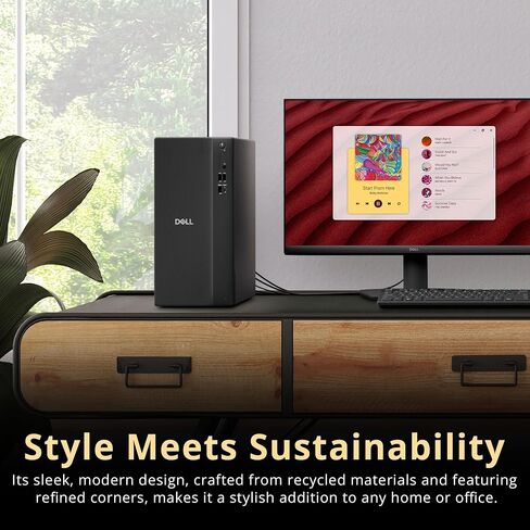 Hotface Customized Desktop, Created Using Dell ECT1250 Tower Desktop, Intel Core Ultra 5 225, 8GB/ 16GB/ 32GB DDR5, 512GB/ 1TB/ 2TB SSD, Wi-Fi 6, Bluetooth, Wired Keyboard & Mouse, Windows 11, Black in Kuwait
