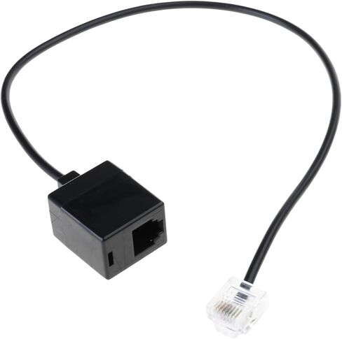 RJ45 to RJ11 Converter Adapter Cable Connector, Ethernet to Phone Line Connector RJ45 8P8C Male to RJ11 6P6C Female Cord in Kuwait