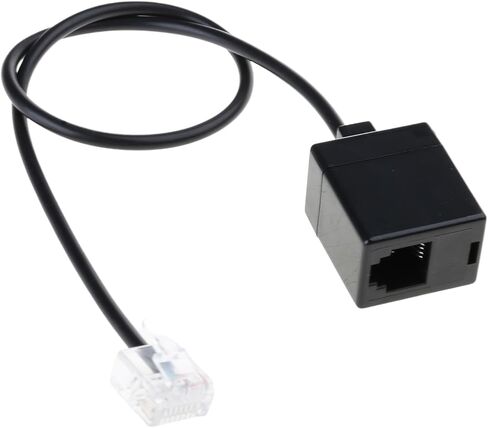 RJ45 to RJ11 Converter Adapter Cable Connector, Ethernet to Phone Line Connector RJ45 8P8C Male to RJ11 6P6C Female Cord in Kuwait