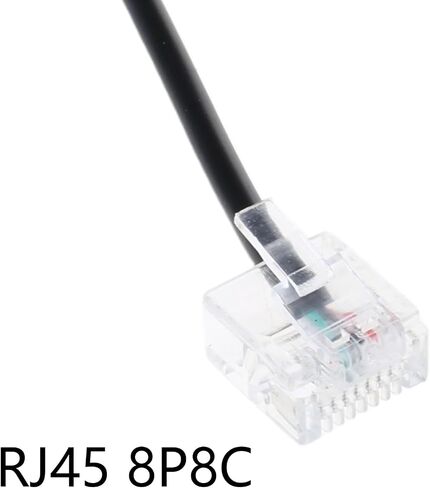 RJ45 to RJ11 Converter Adapter Cable Connector, Ethernet to Phone Line Connector RJ45 8P8C Male to RJ11 6P6C Female Cord in Kuwait