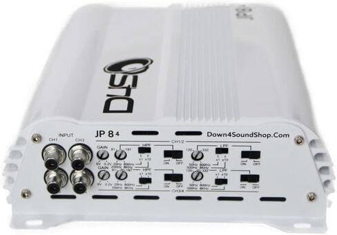 DOWN4SOUND JP84 - White Gloss | 400W RMS 4CH Amplifier in Saudi Arabia