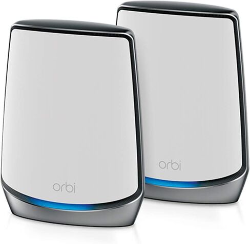 NETGEAR Orbi Whole Home Tri-Band WiFi 6 Mesh Network System (RBK852) – Router with 1 Satellite Extender -Security Features - Coverage Up to 5,000 sq. ft., 100 Devices - AX6000 (Up to 6Gbps) in Kuwait