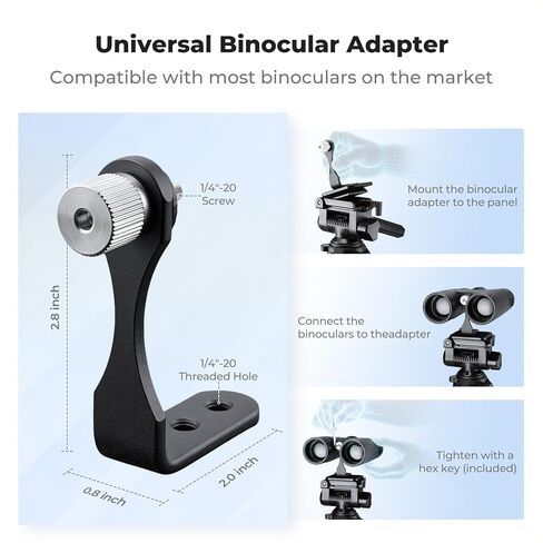 K&F CONCEPT Spotting Scope Tripod with Binocular Adapter in Kuwait