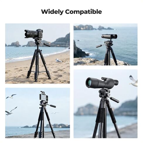 K&F CONCEPT Spotting Scope Tripod with Binocular Adapter in Kuwait
