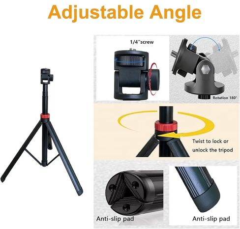 Osmo Pocket 3 Tripod, 82" Action Camera Tripod Stand Selfie Stick in Kuwait