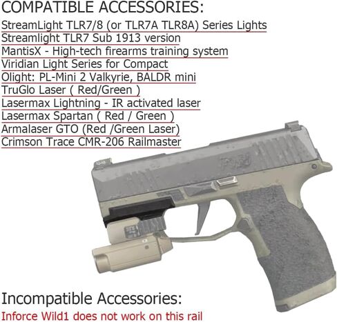2 Slots Picatinny Application Rail Adapter for Sig P365/SAS/X/XL in Saudi Arabia