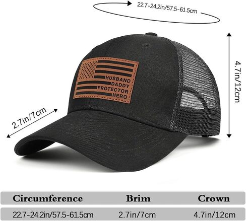 Fathers Day Birthday Gifts for Husband Hat Gifts for Him from Wife Hat Dad Hats for Men from Daughter Son Christmas Valentines Day Gift Birthday Gifts for Dads from Kids in Saudi Arabia