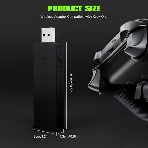 New Wireless Gaming Adapter for Xbox One Controllers - Connect to Windows PC, Laptop, or Tablet in Saudi Arabia