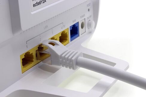 CAT7 Cat.7 Gigabit Ethernet Cable, LAN Cable, Network Cable, raw Cable with (RJ45) Cat6a Connector (Double Shielded) 500 MHz Weiss - 10 Stück 0.5m in Kuwait