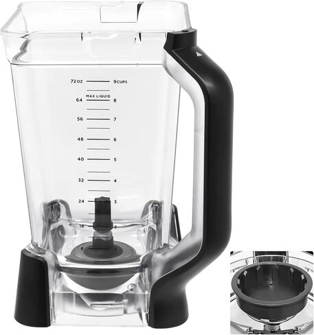 72 oz XL Pitcher Replacement Compatible with Ninja BN751 BN801 Professional Plus Blenders, 72oz Crushing Pitcher Replacement for Ninja BN805A BN750 BN753TGT BN800 BN801 BN803TGT DB751A in Kuwait