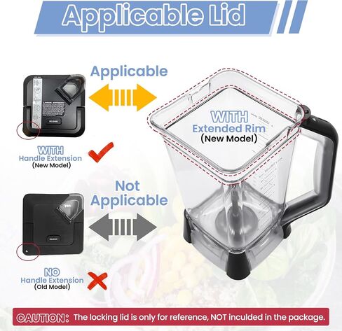72 oz XL Pitcher Replacement Compatible with Ninja BN751 BN801 Professional Plus Blenders, 72oz Crushing Pitcher Replacement for Ninja BN805A BN750 BN753TGT BN800 BN801 BN803TGT DB751A in Kuwait