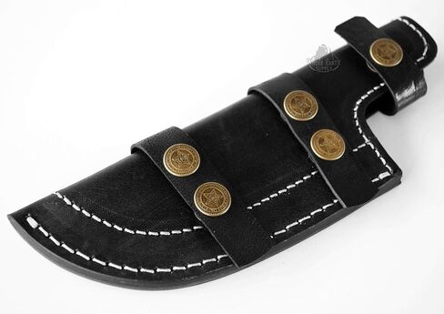 Black Leather Tracker Sheath Fixed Blade Knife Hunting Skinning Blanks Knives in Saudi Arabia