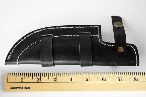 Black Leather Tracker Sheath Fixed Blade Knife Hunting Skinning Blanks Knives in Saudi Arabia